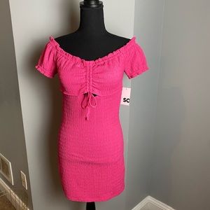 Pink Off the Shoulder Dress